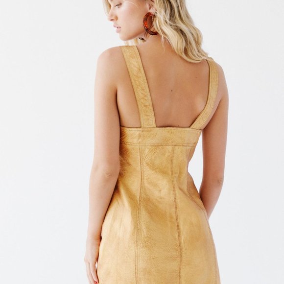Free People Goldie Leather Mini Dress - Picture 2 of 7
